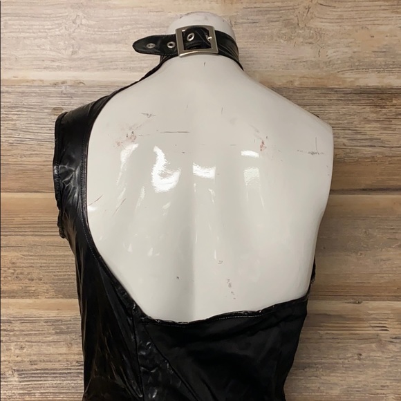 Morph Clothing PVC One Shoulder Dress NWOT G14 - Picture 5 of 5